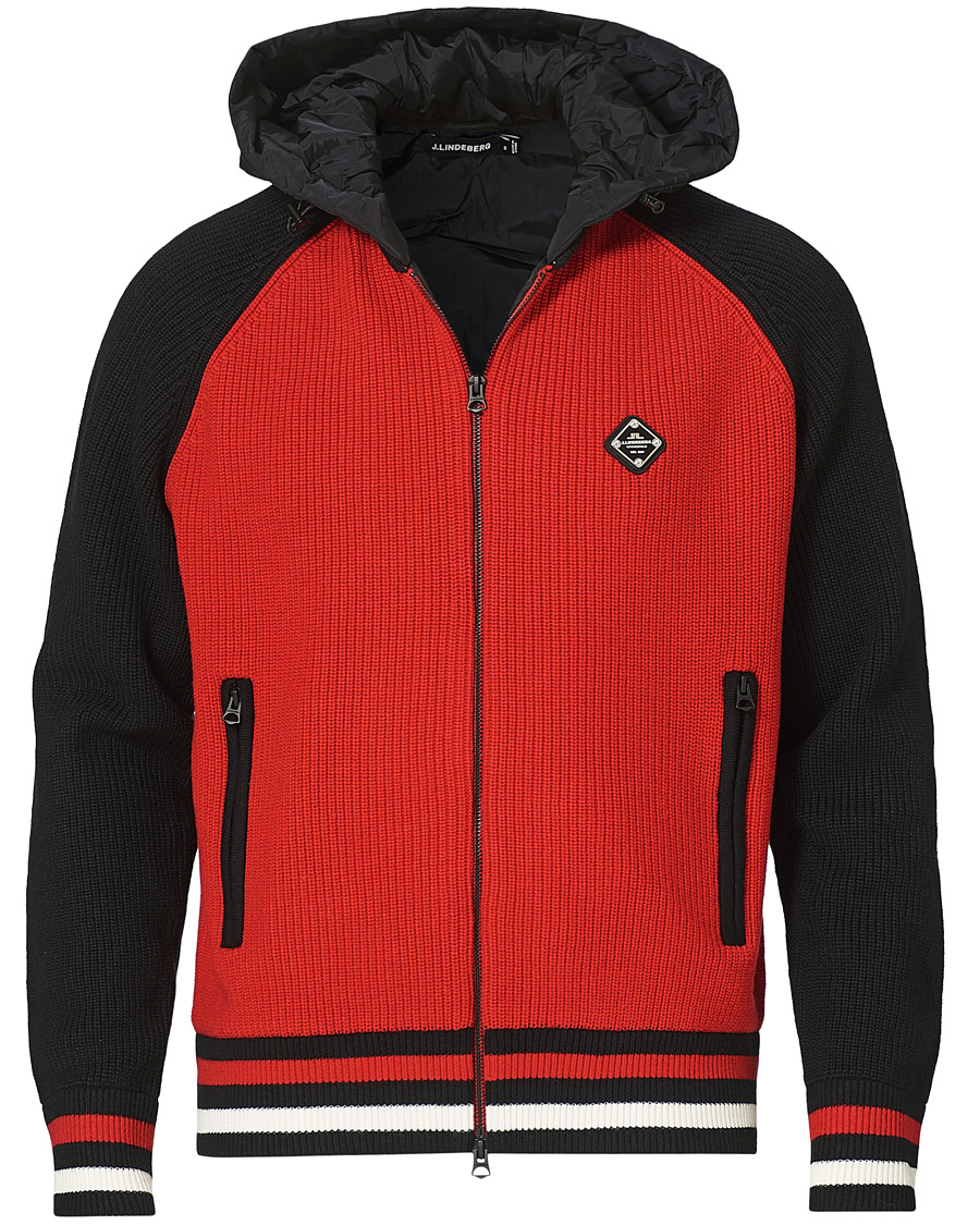 Men | Coats & Jackets | J.Lindeberg | Bob Merino Wool Knitted Jacket Black