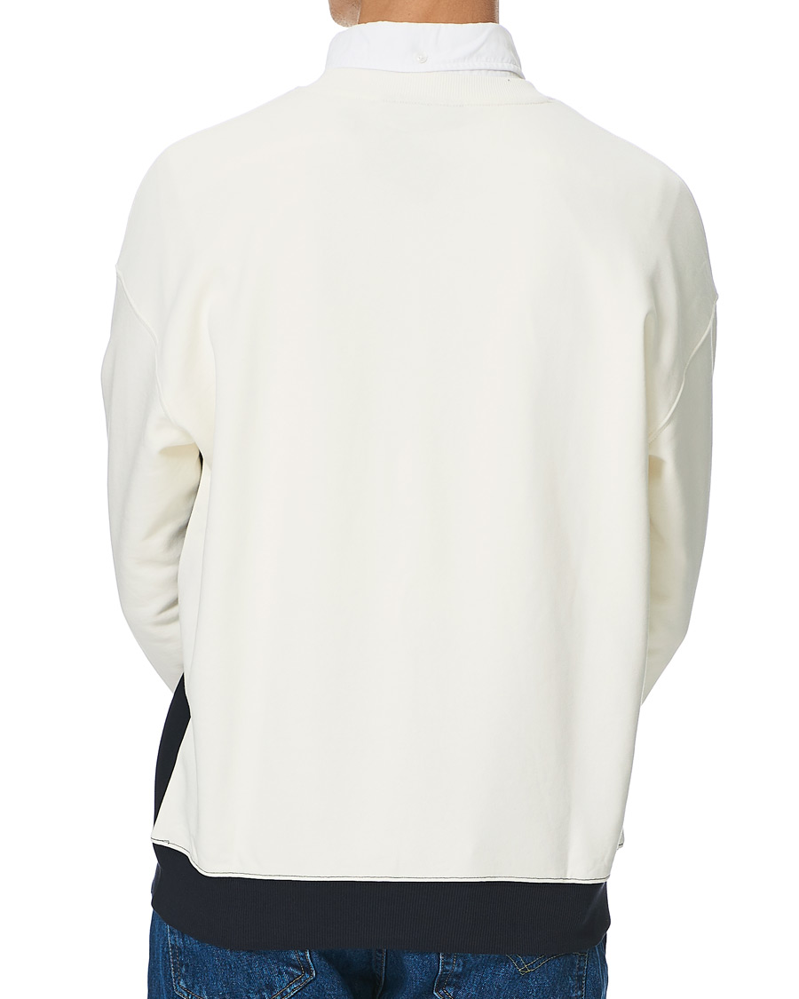 Men | Sweaters & Knitwear | Morris | Warwick Logo Sweatshirt Off White