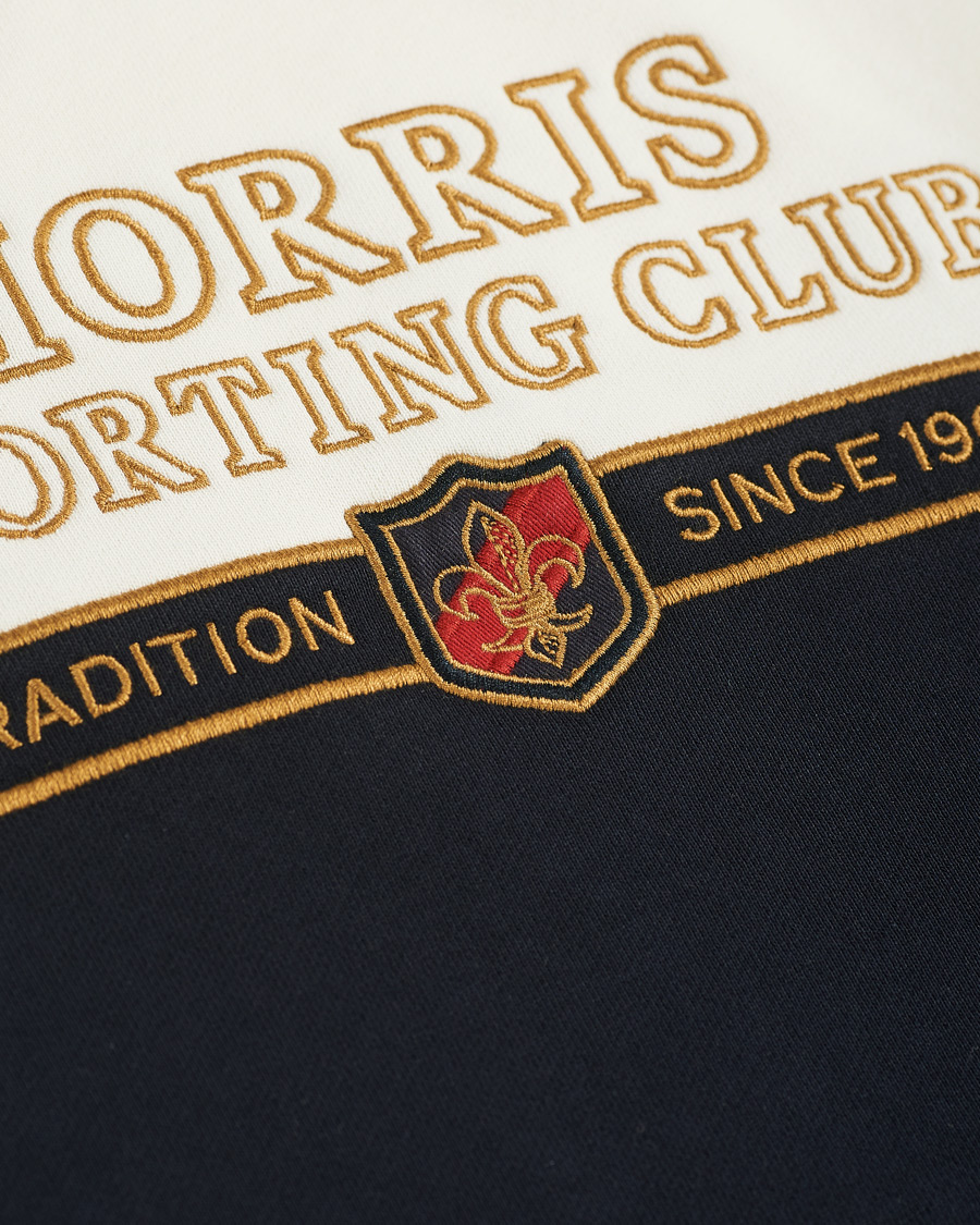 Men | Sweaters & Knitwear | Morris | Warwick Logo Sweatshirt Off White