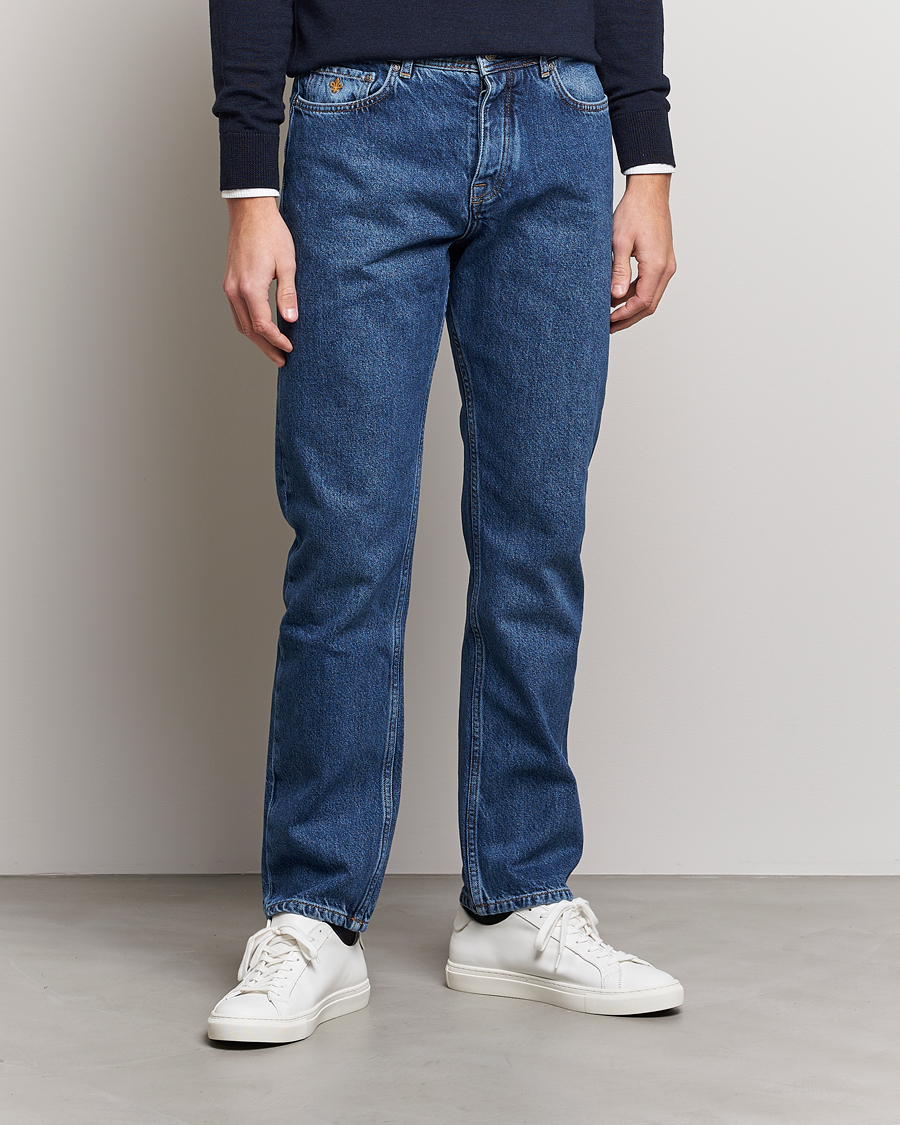 Men |  | Morris | Jermyn Cotton Jeans Blue