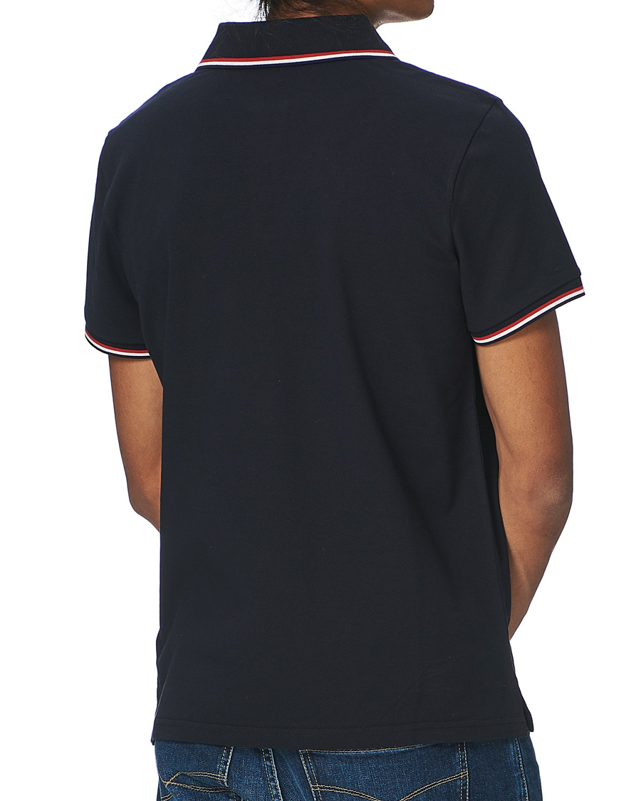 Men | Polo Shirts | Moncler | Logo Tipped Polo Dark Blue