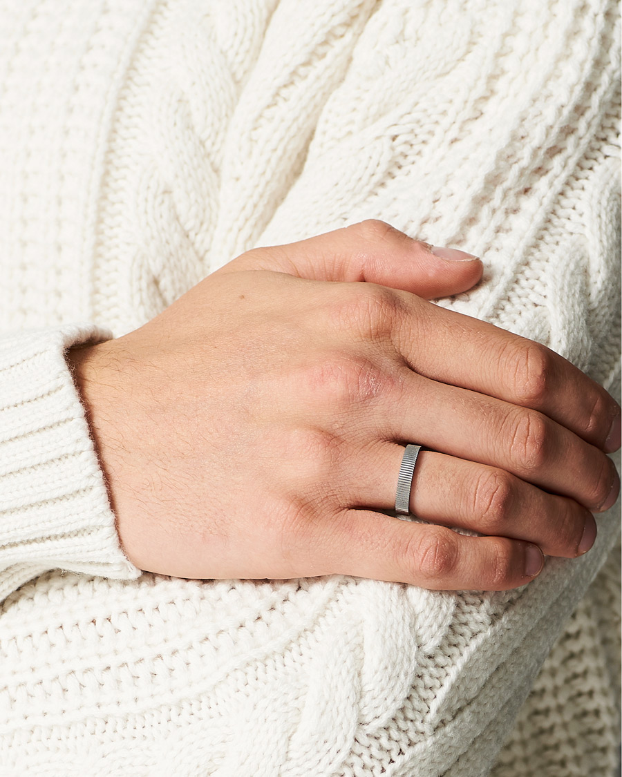 Men | Skultuna Ribbed Ring Steel | Skultuna | Ribbed Ring Steel