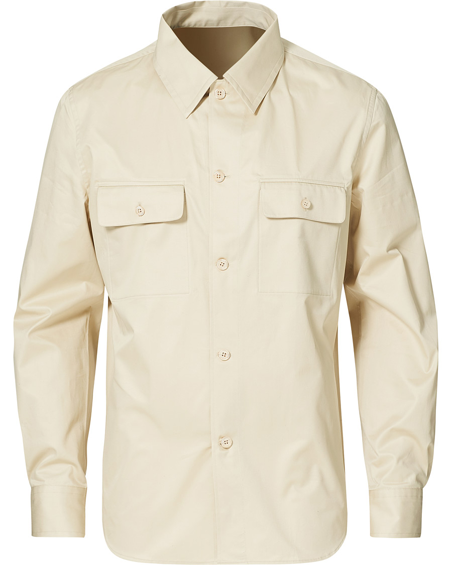 Men |  | Filippa K | Oscar Cotton Shirt Soft Beige