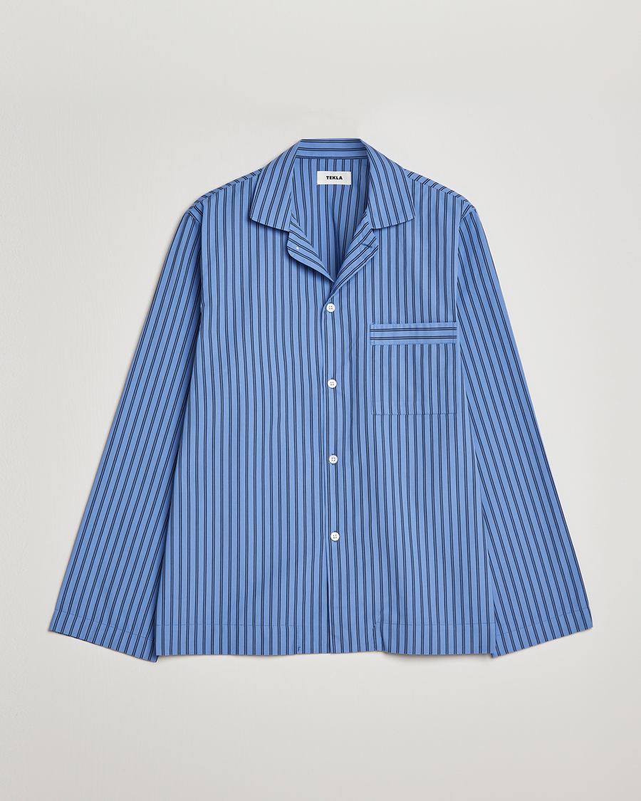 Men | Pyjamas & Robes | Tekla | Poplin Pyjama Shirt Boro Stripes