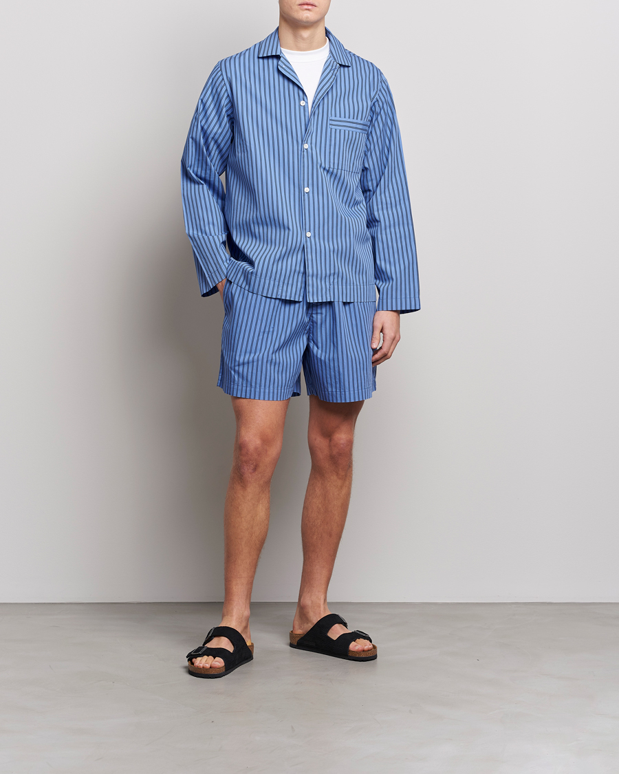 Men |  | Tekla | Poplin Pyjama Shirt Boro Stripes