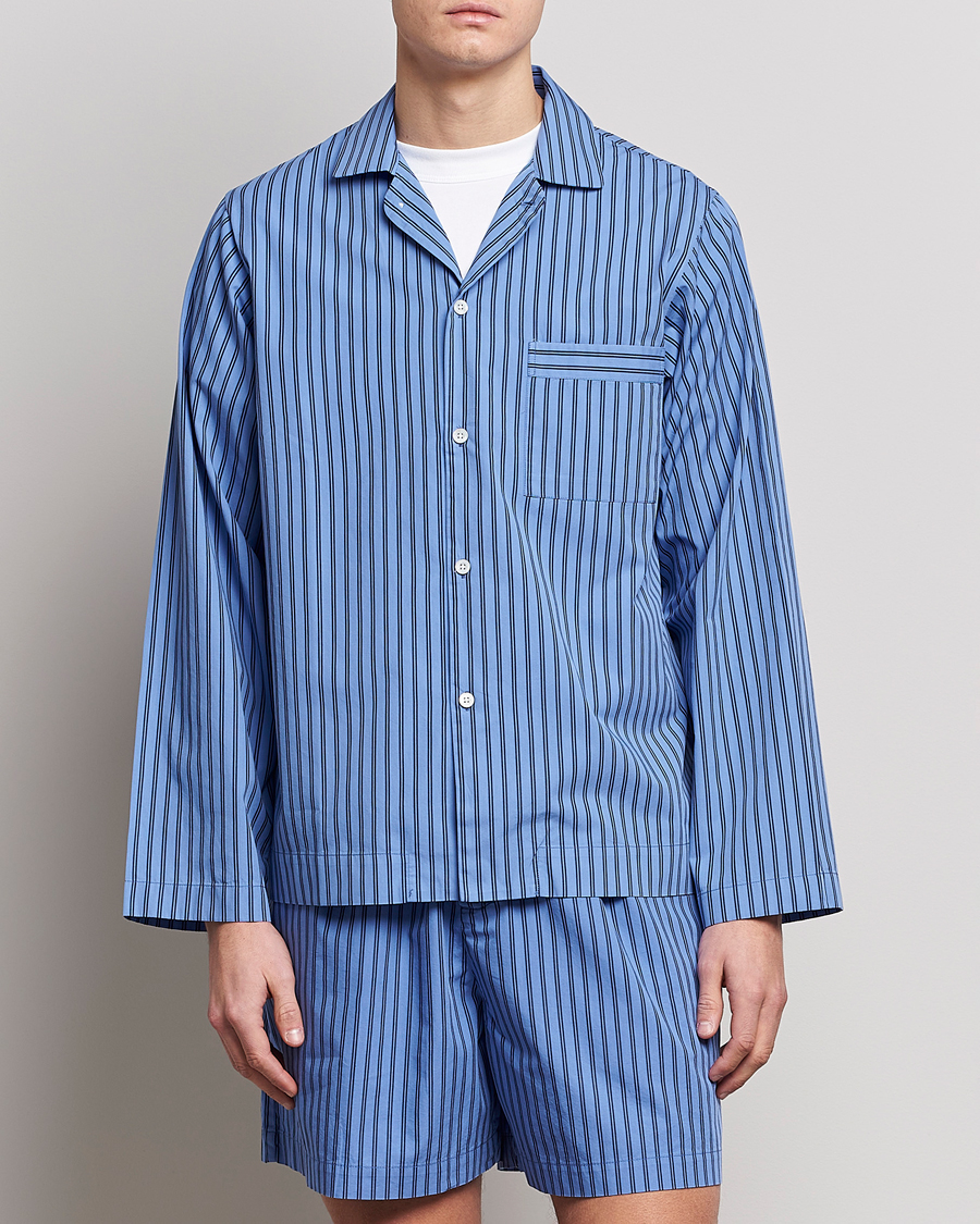 Men | Tekla | Tekla | Poplin Pyjama Shirt Boro Stripes