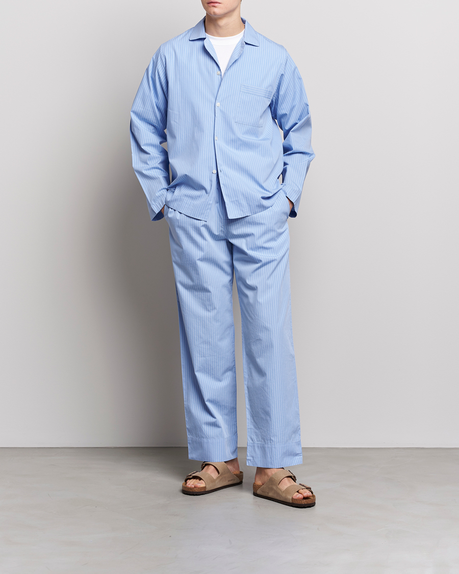 Men | Pyjamas & Robes | Tekla | Poplin Pyjama Pants Pin Stripes