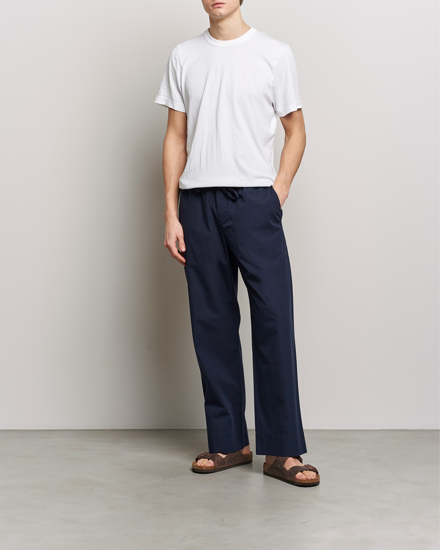 Men | Pyjamas & Robes | Tekla | Poplin Pyjama Pants True Navy