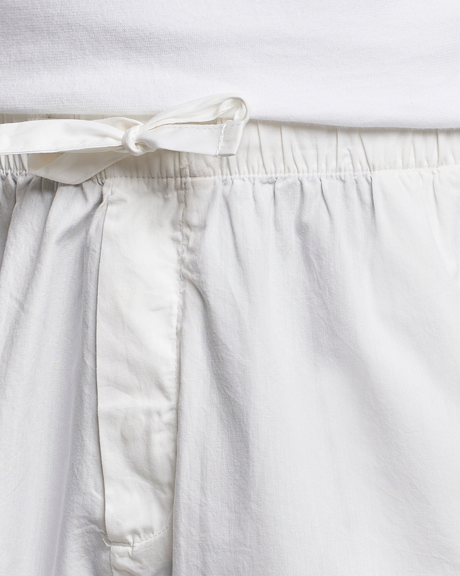 Men | Pyjamas & Robes | Tekla | Poplin Pyjama Shorts Alabaster White