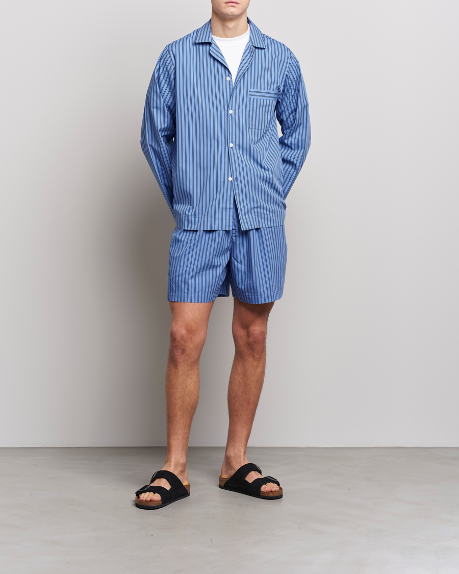 Men |  | Tekla | Poplin Pyjama Shorts Boro Stripes