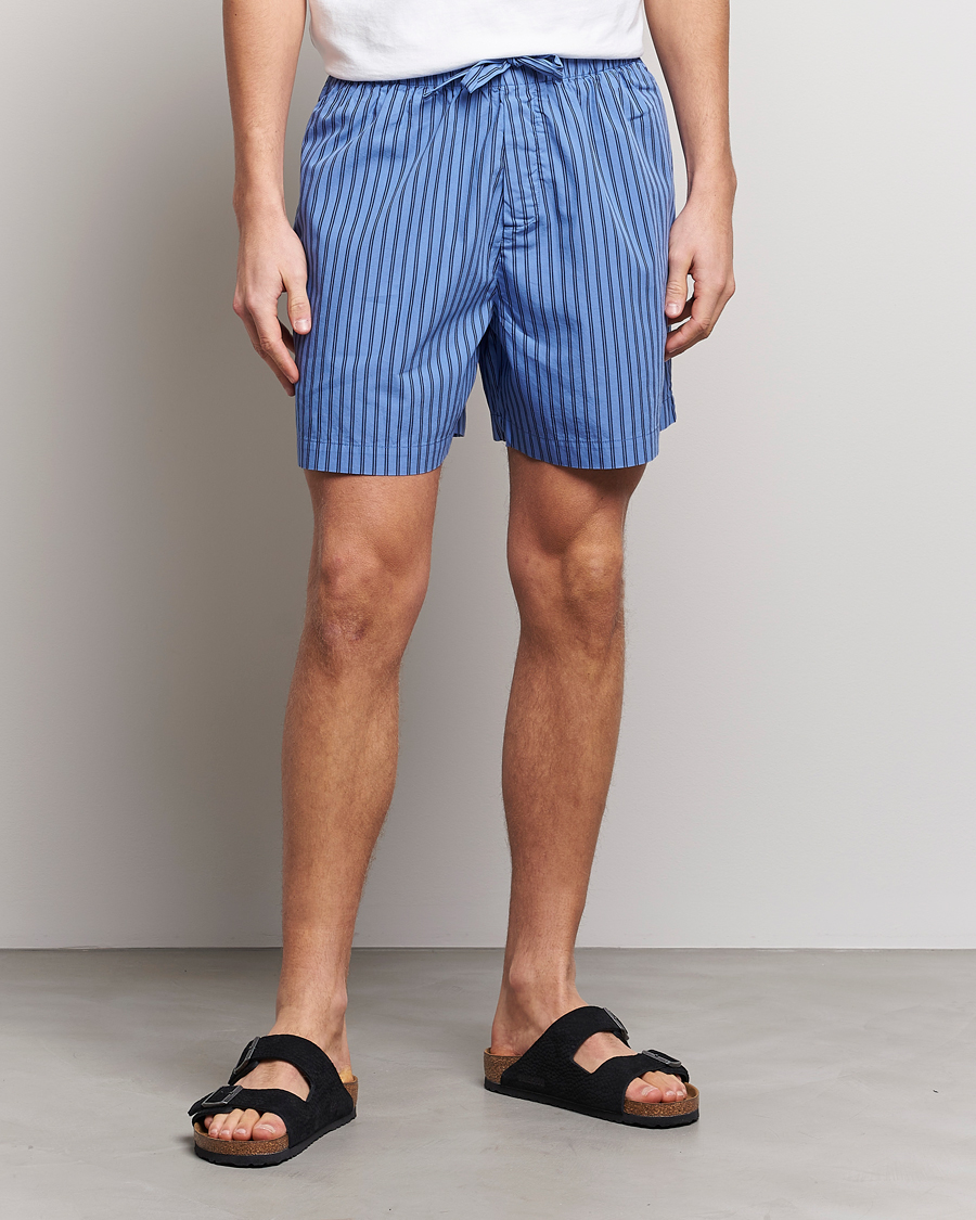 Men | Tekla | Tekla | Poplin Pyjama Shorts Boro Stripes