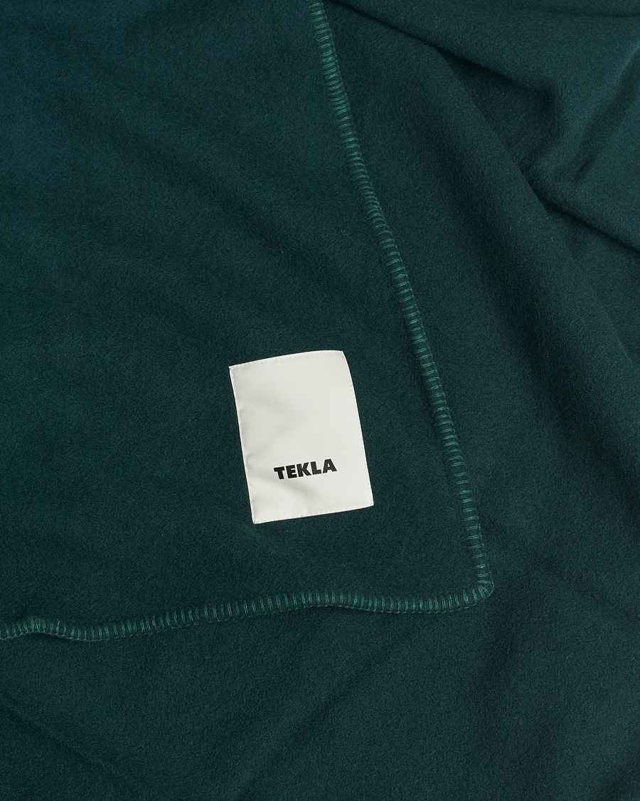 Men | Tekla Pure New Wool Blanket Dark Green | Tekla | Pure New Wool Blanket Dark Green