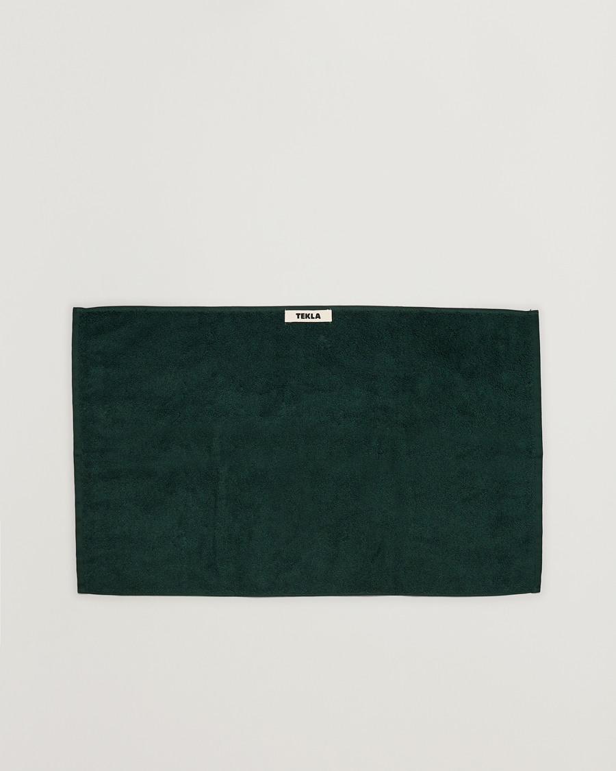 Men | Fabrics | Tekla | Organic Terry Hand Towel Forest Green