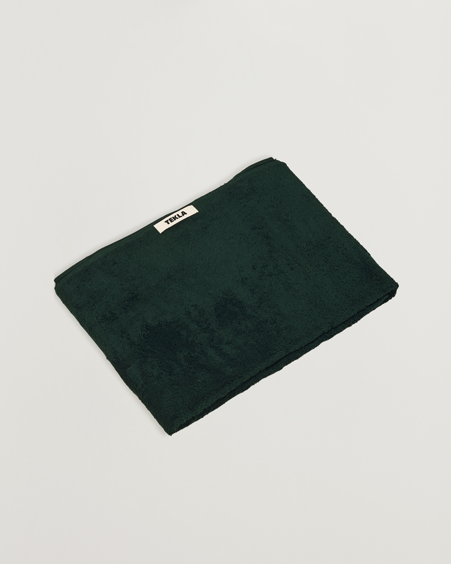 Men | Fabrics | Tekla | Organic Terry Bath Towel Forest Green