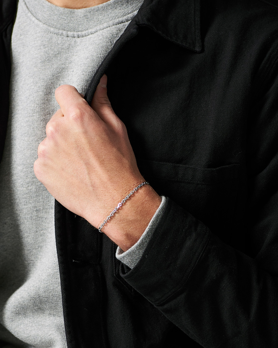 Men | Bracelets | Tom Wood | Anker Chain Bracelet Silver