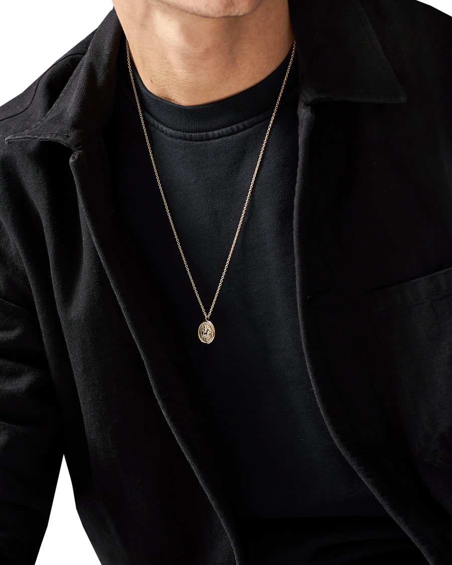 Men | Tom Wood Coin Pendand Necklace Gold | Tom Wood | Coin Pendand Necklace Gold