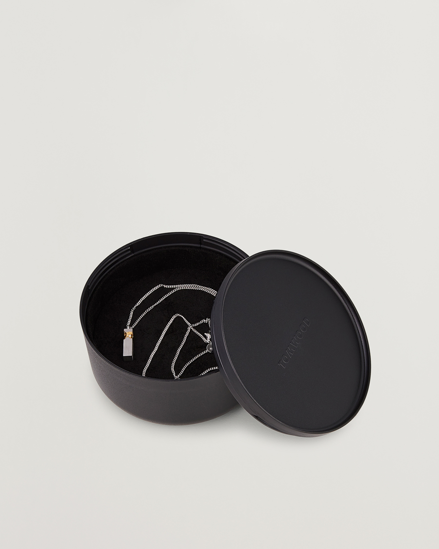 Men | Tom Wood Mined Cube Pendant Necklace Silver | Tom Wood | Mined Cube Pendant Necklace Silver