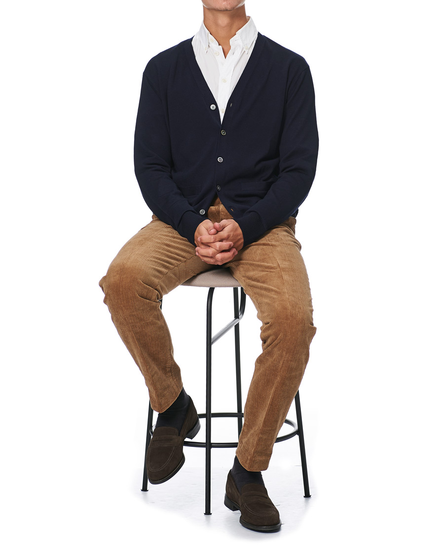 Men | Trousers | Brooks Brothers | Milano Fit Corduroy Trousers Camel