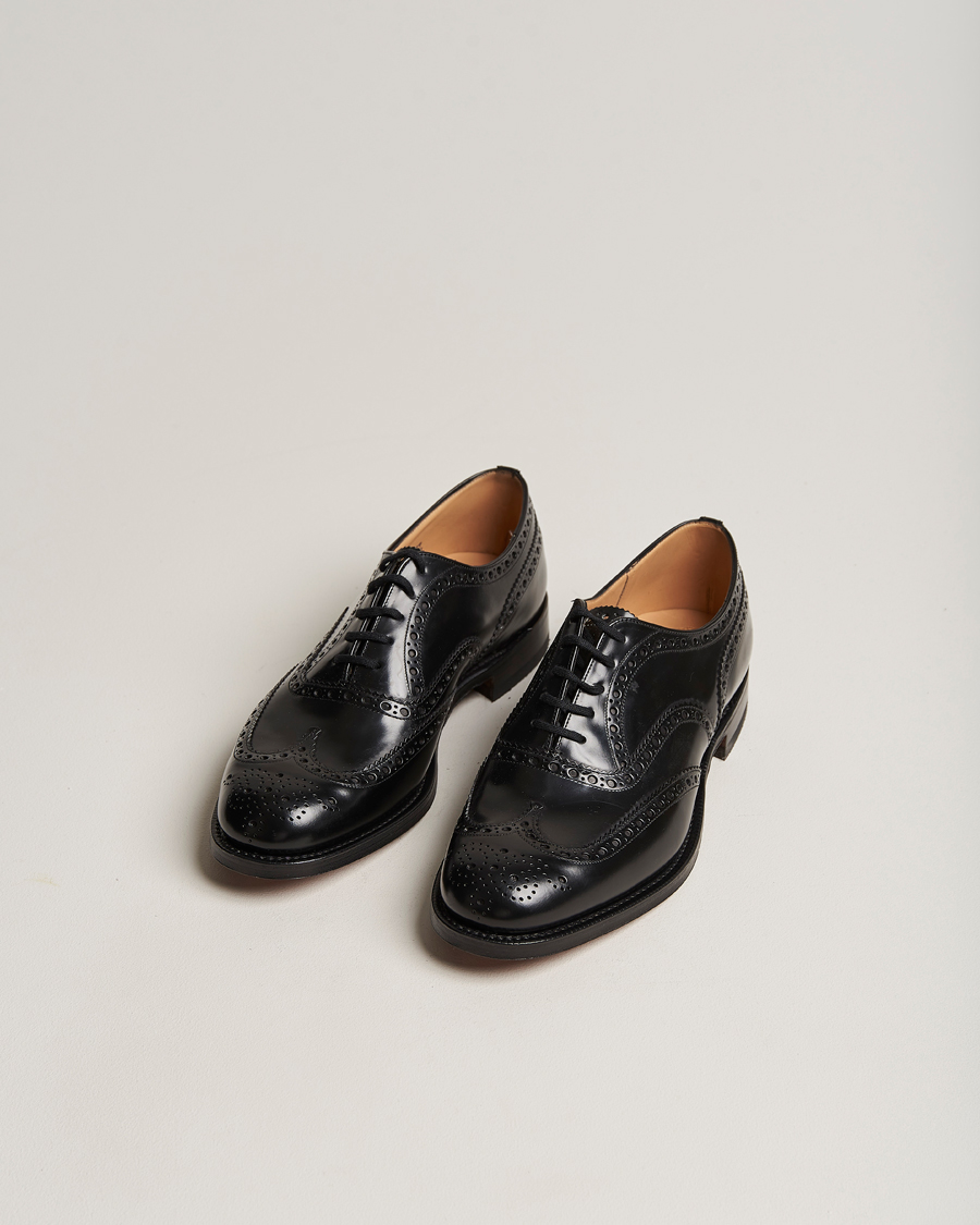Men | Handmade Shoes | Church's | Burwood Polished Binder Brogue Black