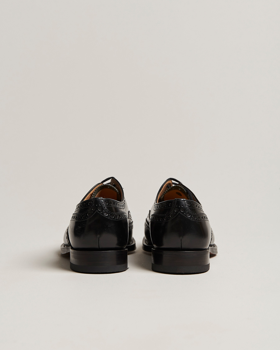 Men | Church's Burwood Polished Binder Brogue Black | Church's | Burwood Polished Binder Brogue Black