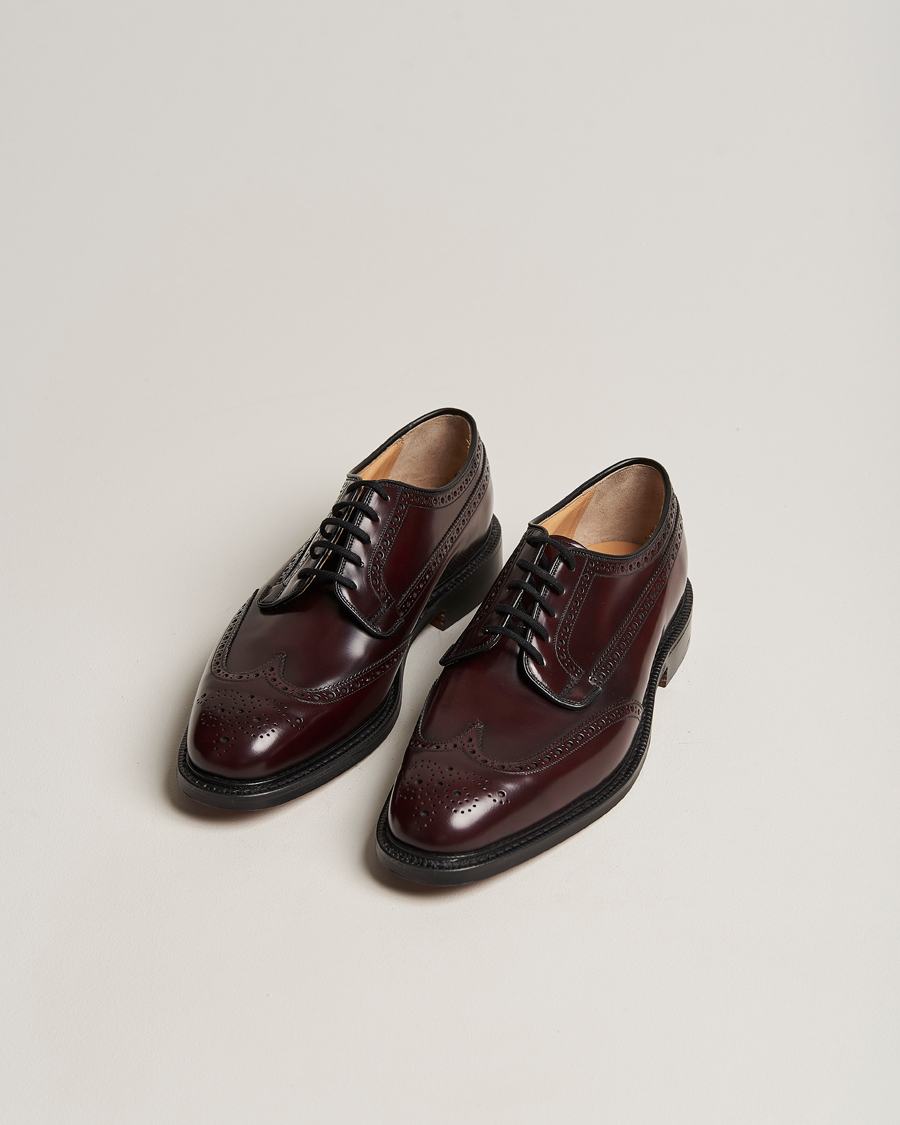 Men | Handmade Shoes | Church's | Grafton Polished Binder Brogue Burgundy