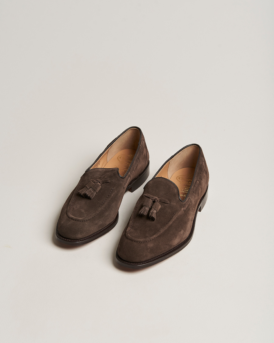 Men | The Summer Collection | Church's | Kingsley Suede Tassel Loafer Brown