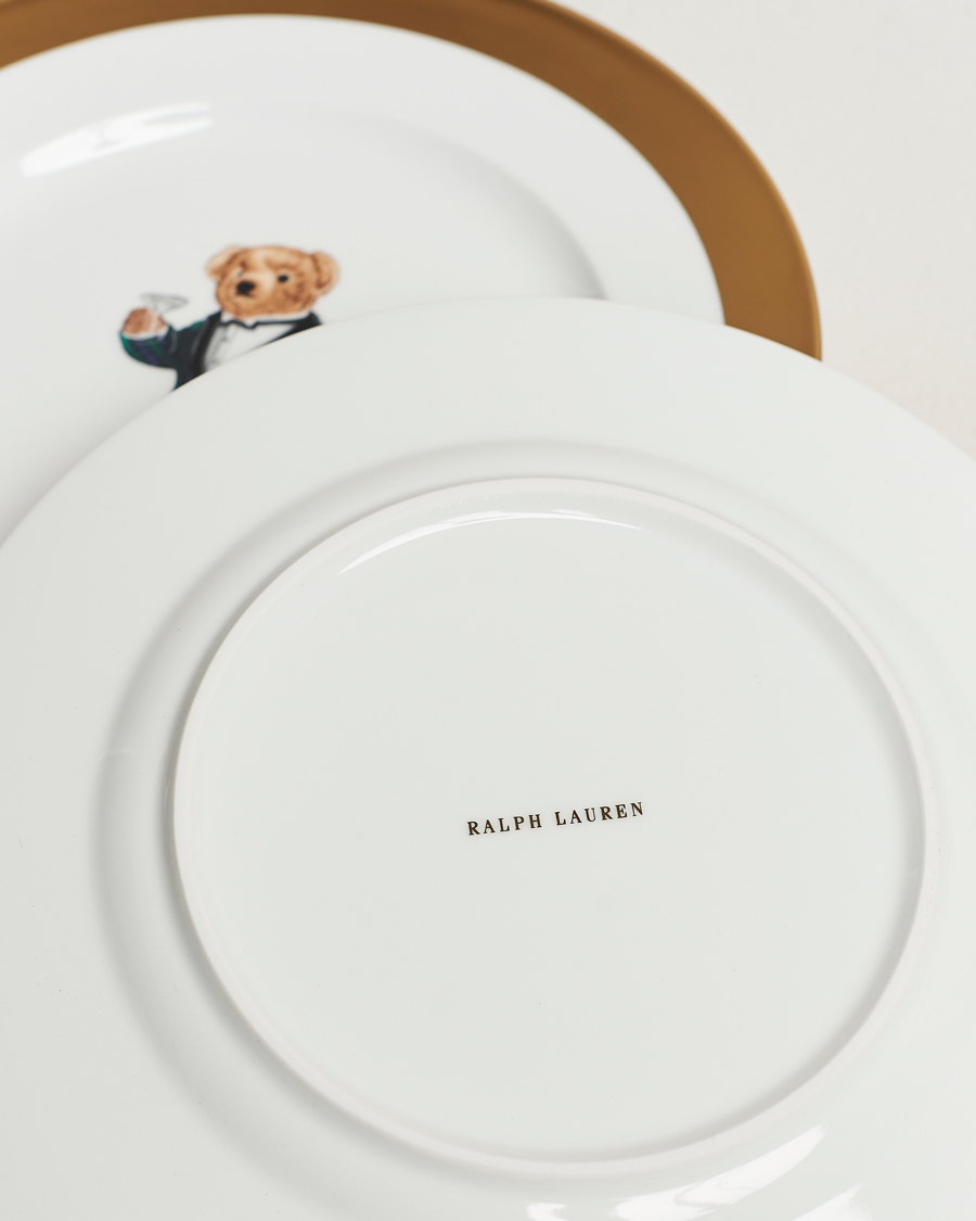 Ralph Lauren Home Thompson Polo Bear Dessert Plate Set at