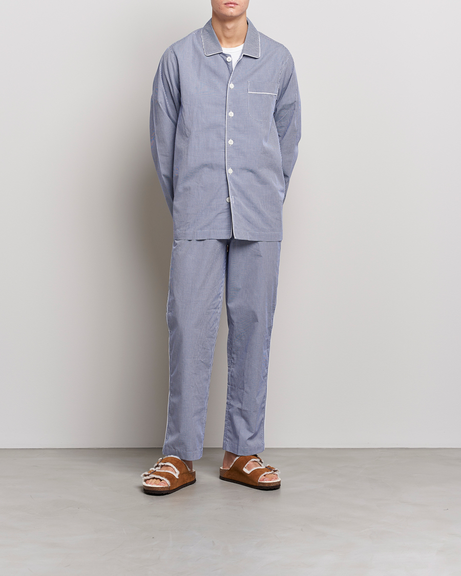 Men | Pyjamas & Robes | Nufferton | Alf Checked Pyjama Set Blue/White