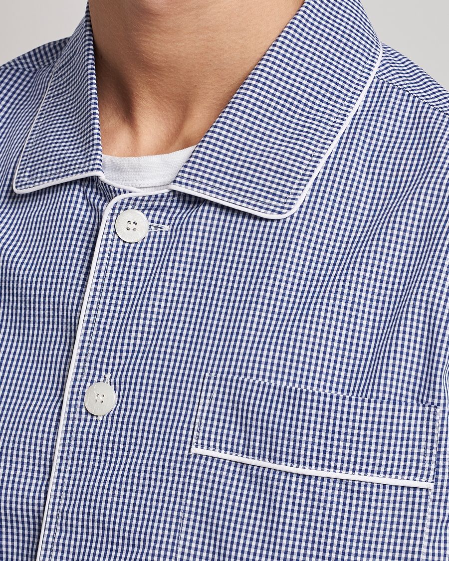 Men | Pyjamas & Robes | Nufferton | Alf Checked Pyjama Set Blue/White