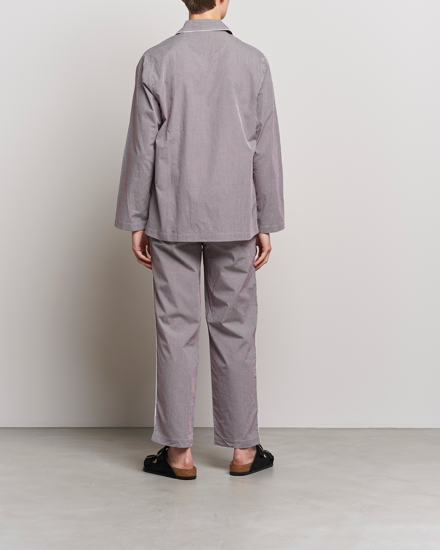 Men | Pyjamas & Robes | Nufferton | Alf Checked Pyjama Set Brown/White