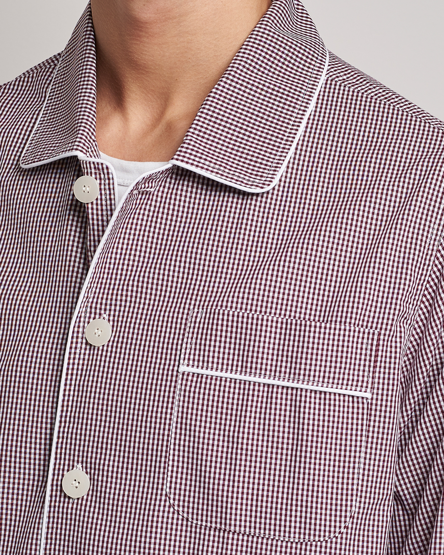 Men | Pyjamas & Robes | Nufferton | Alf Checked Pyjama Set Brown/White