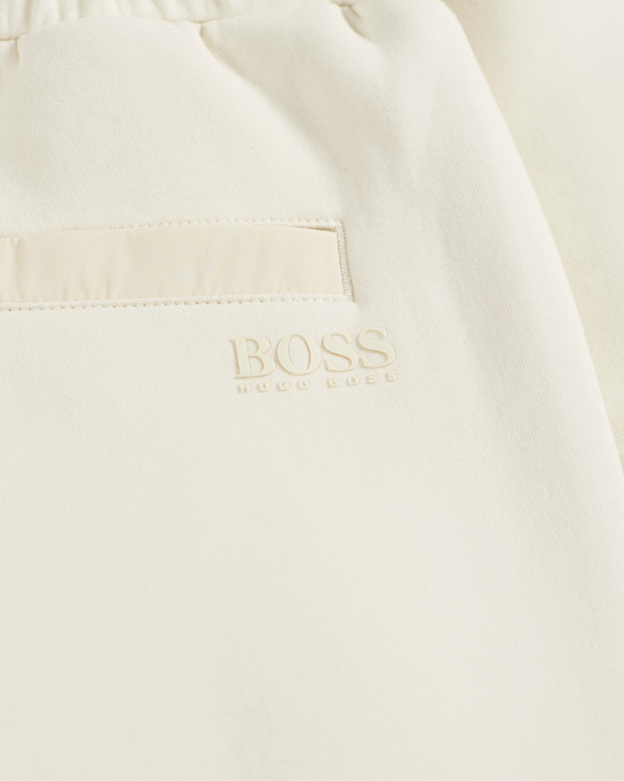 Men | Trousers | BOSS GREEN | BOSS Athleisure Helwyn Sweatpants Open White