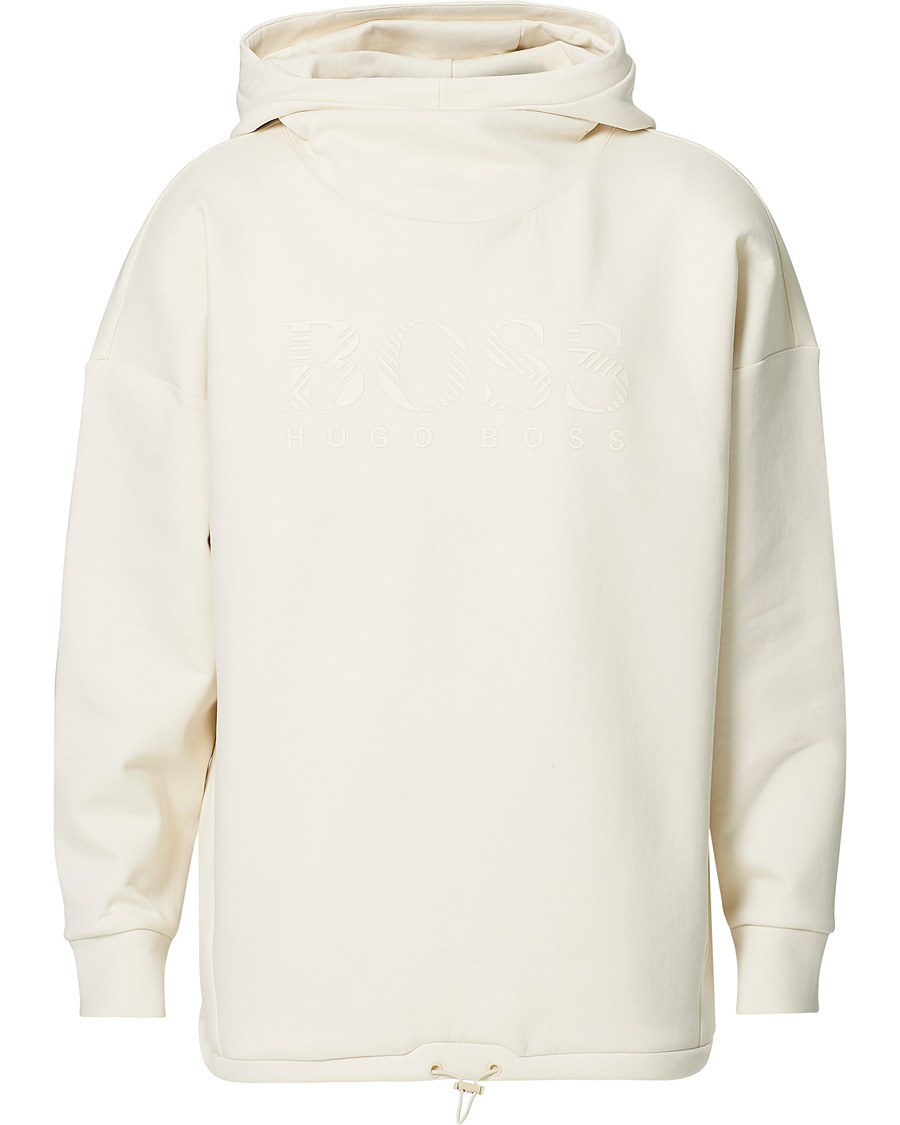 Men | Sweaters & Knitwear | BOSS GREEN | BOSS Athleisure Soody Iconic Logo Hoodie Open White
