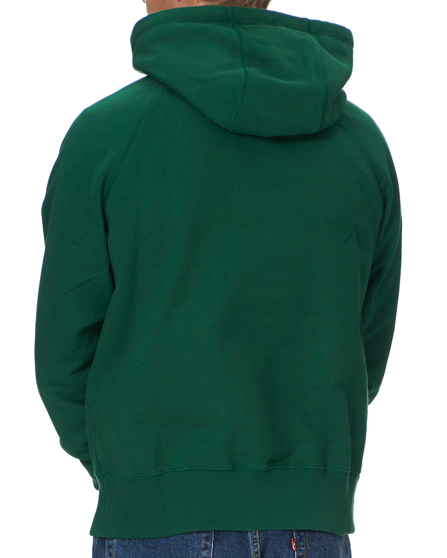 Men | Sweaters & Knitwear | Drake's | Hooded Cotton Sweatshirt Green