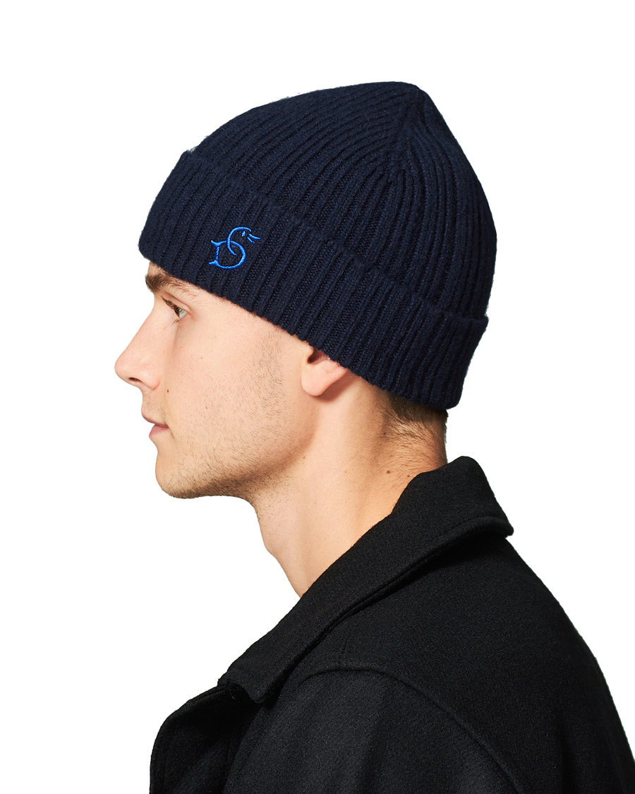Men | Drake's Geelongora Beanie Hat Navy | Drake's | Geelongora Beanie Hat Navy