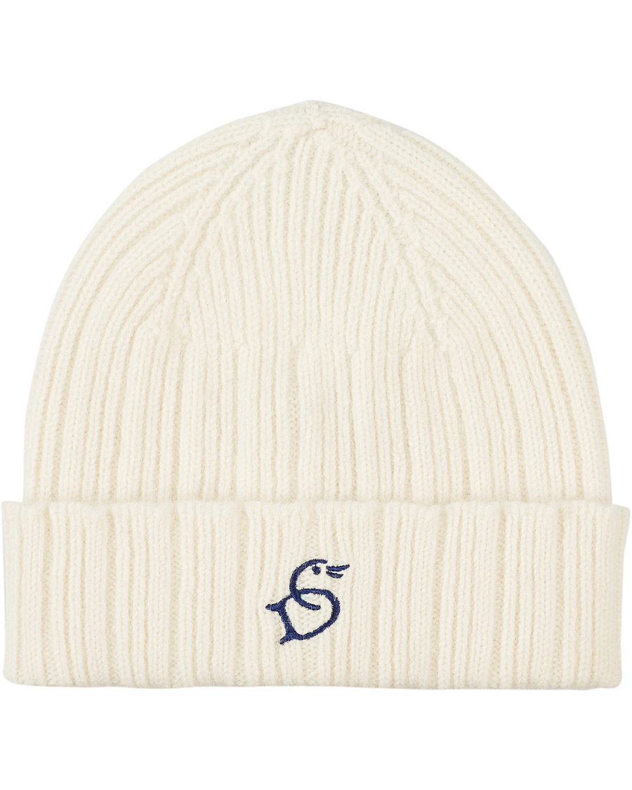 Men | Drake's Geelongora Beanie Hat Ecru | Drake's | Geelongora Beanie Hat Ecru