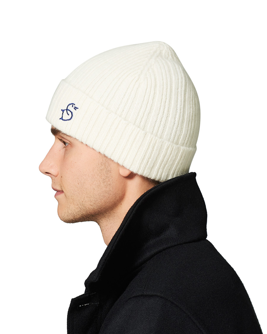 Men | Drake's Geelongora Beanie Hat Ecru | Drake's | Geelongora Beanie Hat Ecru