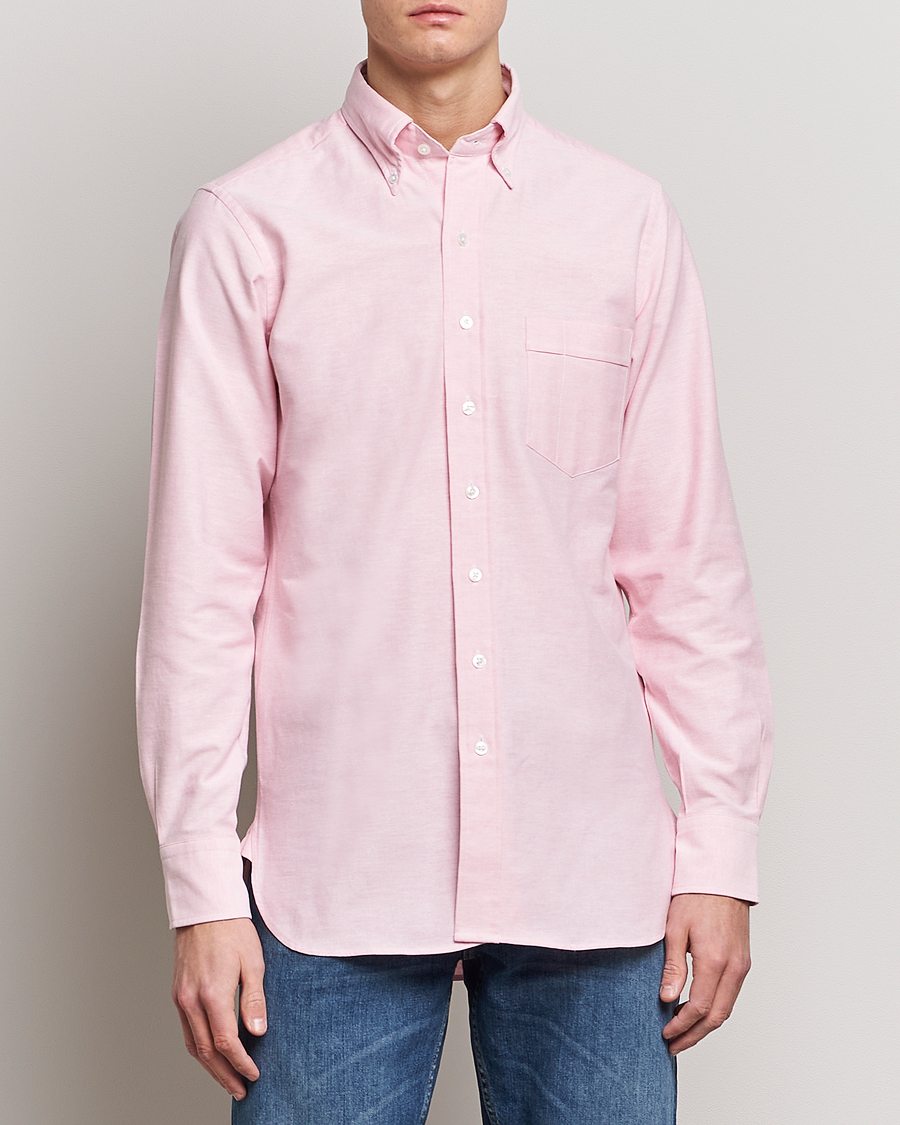 Men | Preppy Authentic | Drake's | Button Down Oxford Shirt Pink