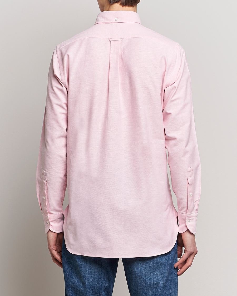 Men | Shirts | Drake's | Button Down Oxford Shirt Pink