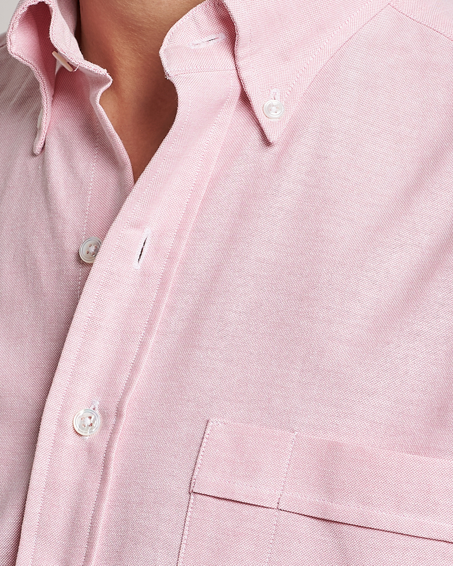 Men | Shirts | Drake's | Button Down Oxford Shirt Pink