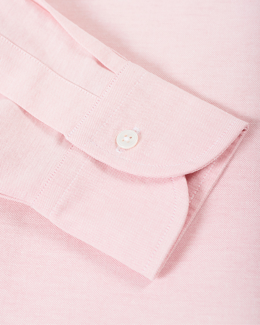 Men | Shirts | Drake's | Button Down Oxford Shirt Pink