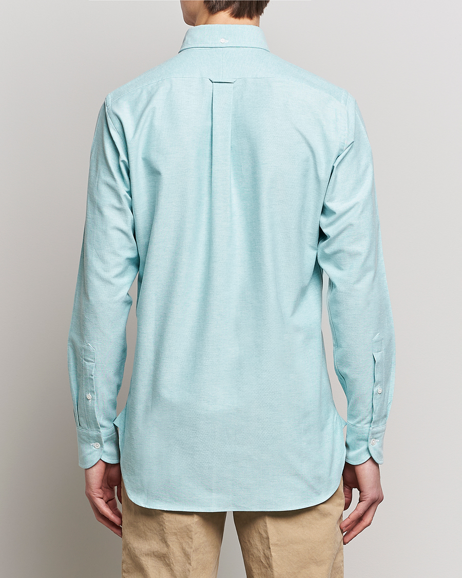 Men | Shirts | Drake's | Button Down Oxford Shirt Light Green