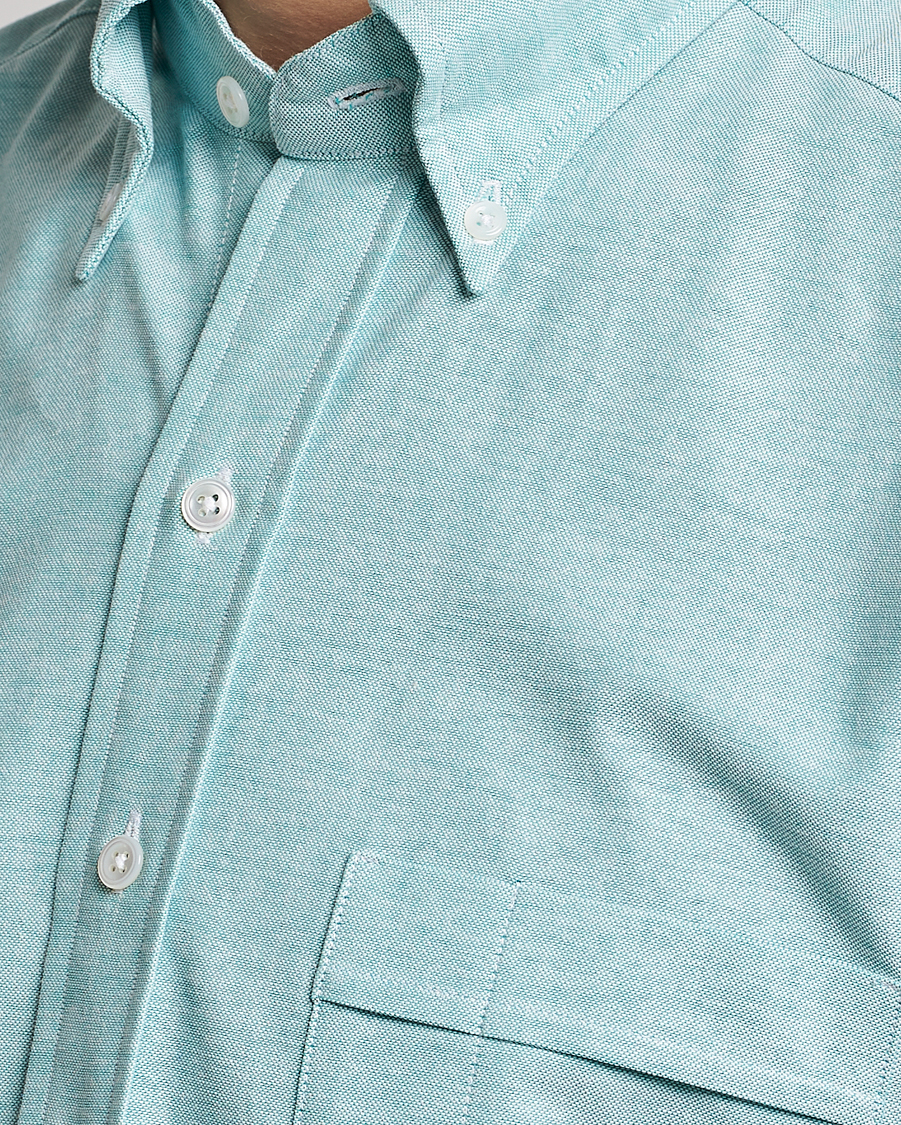 Men | Shirts | Drake's | Button Down Oxford Shirt Light Green