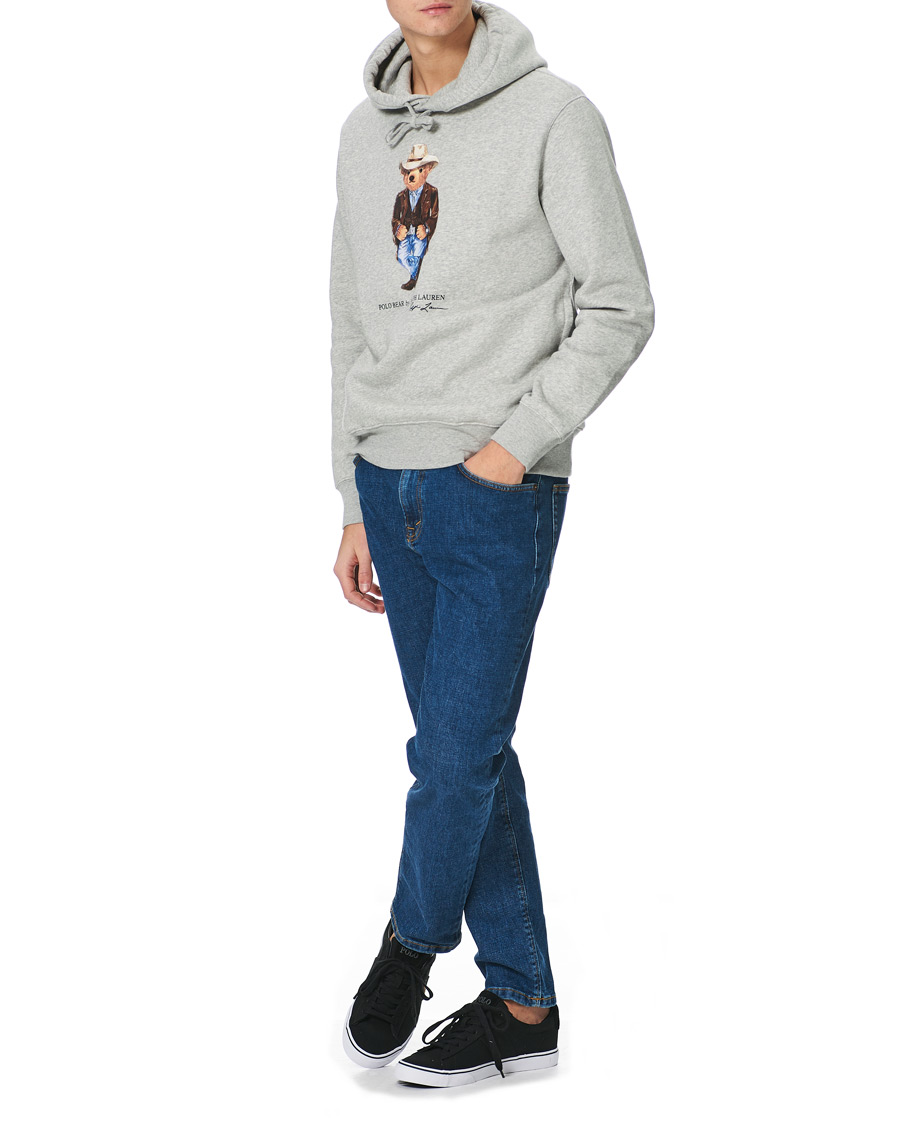 Men | Sweaters & Knitwear | Polo Ralph Lauren | Printed Western Bear Fleece Hoodie Andover Heather