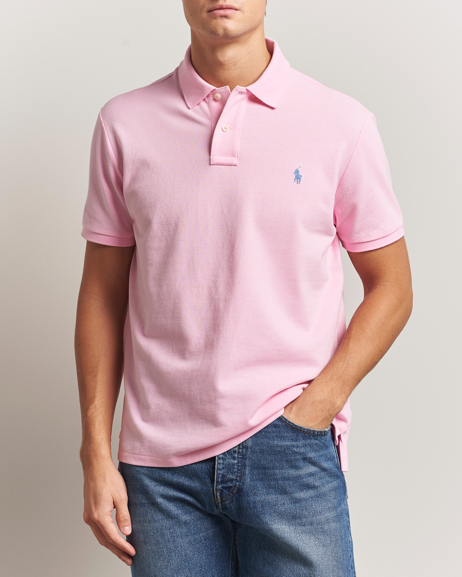 Polo Ralph Lauren Custom Slim Fit Polo Carmel Pink at CareOfCarl.com