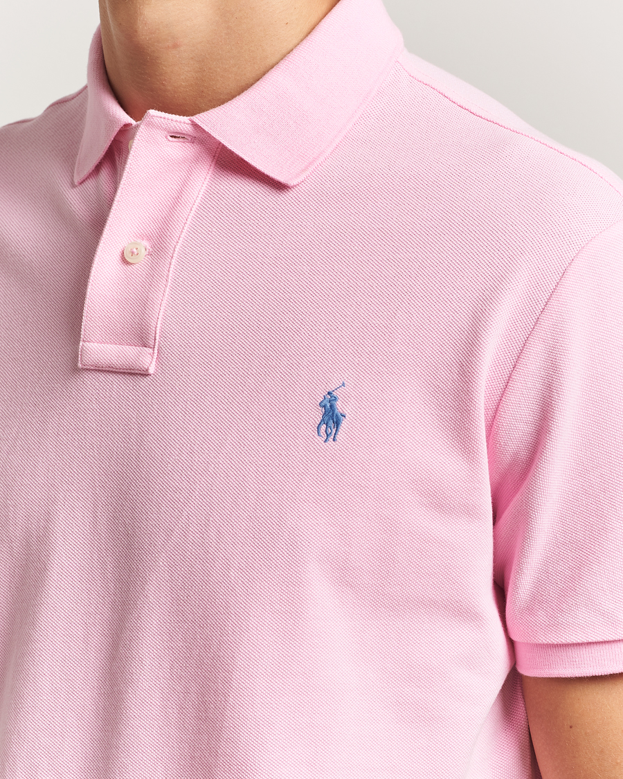 Polo Ralph Lauren Custom Slim Fit Polo Carmel Pink at CareOfCarl.com