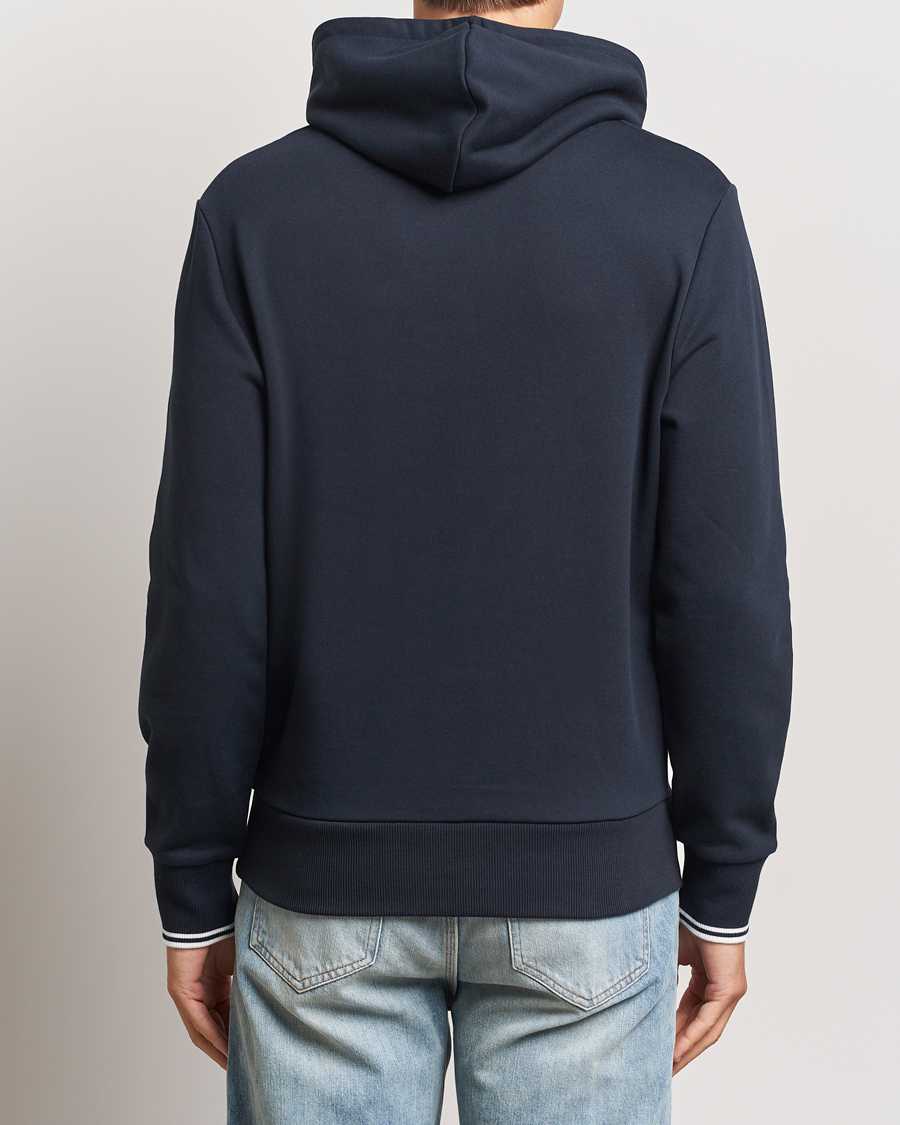 Men | Sweaters & Knitwear | Fred Perry | Tipped Hoodie Navy