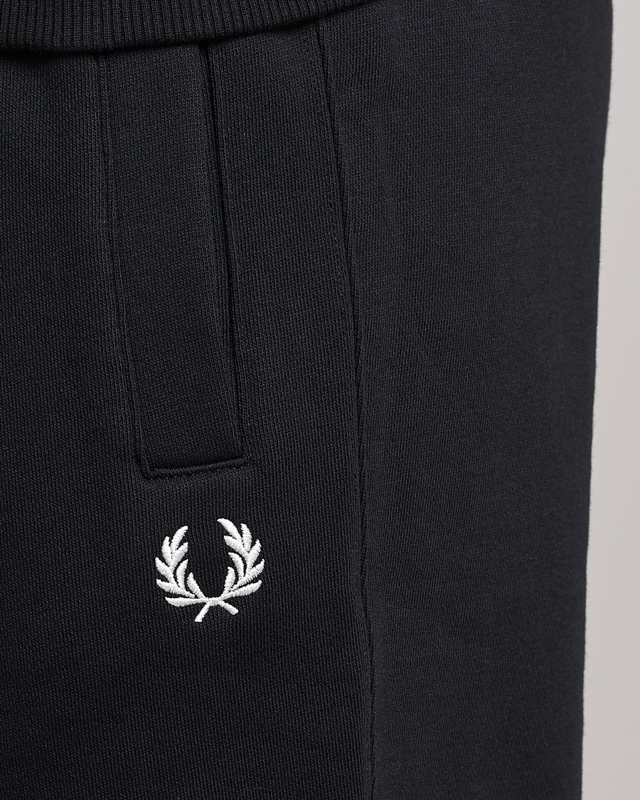 Men | Trousers | Fred Perry | Loopback Sweatpants Black