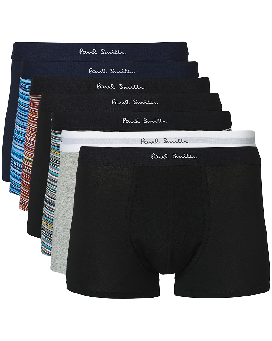 Men | Underwear & Socks | Paul Smith | 7-Pack Trunk Stripe/Black