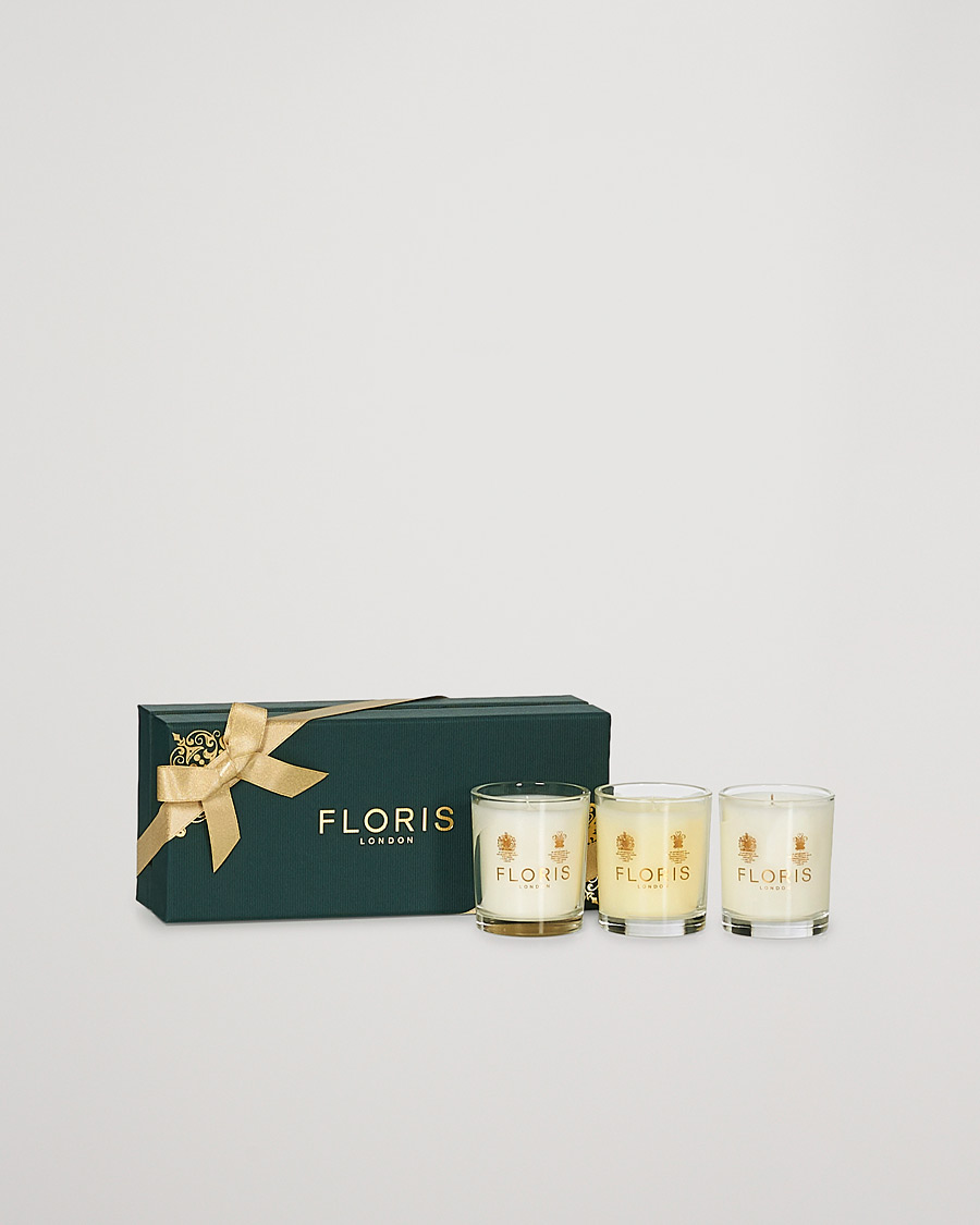 Men | Floris London Mini Candle Set 3x70g | Floris London | Mini Candle Set 3x70g